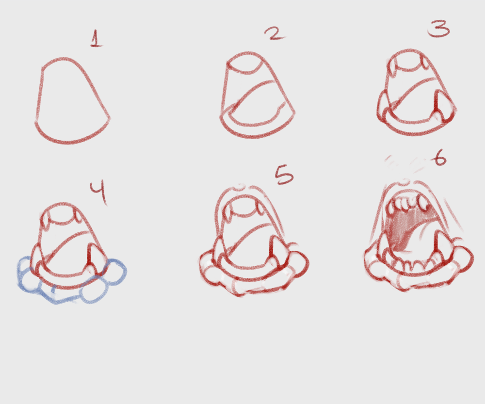 isei-silva:  I got people curious as to how I draw orc/tusked mouths and so I decided
