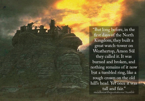 &ldquo;It is told that Elendil stood there watching for the coming of Gil-Galad out of the West,