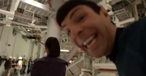 trektags:# IMAGINE THIS IS ONE OF THEIR HONEYMOON PHOTOS # THEY’RE VISITING THE ORIGINAL NASA # AND UHURA’S FASCINATED B
