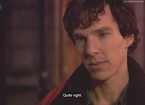 aconsultingdetective:∞ Scenes of SherlockSherlock: Are you alright?John: Of course I’m alright.Sherl