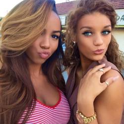 10andup:  Dimes of a feather flock together! - Brittany Renner and Jena Frumès