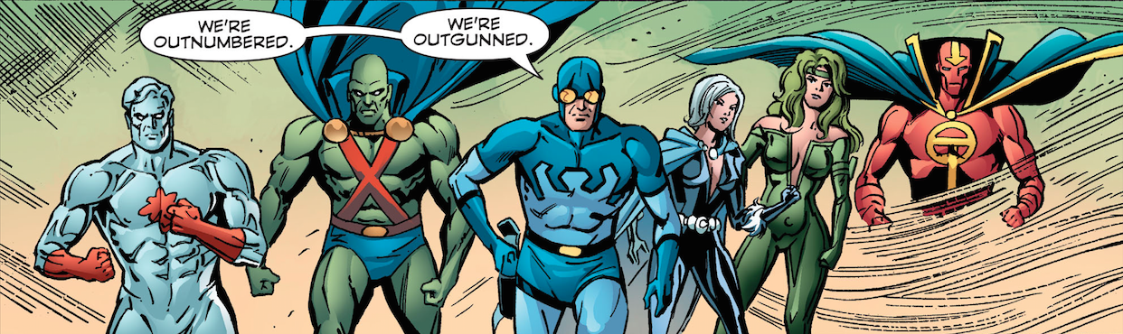 fullofcomics:  Justice League Vs Justice LeagueConvergence: Justice League International