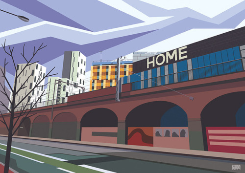 I have a new print available on my RedBubble store, based on Whitworth Street in Manchester.http://w