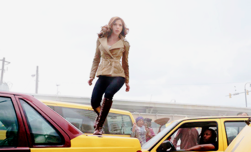 daily-natasharomanoff:  New black widow photos in Civil War. 