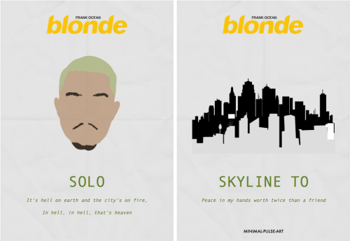 minimal-pulse:“FRANK OCEAN - Blonde” -Concept Posterscreated by Minimal Pulse Art [minimal-pulse.tum