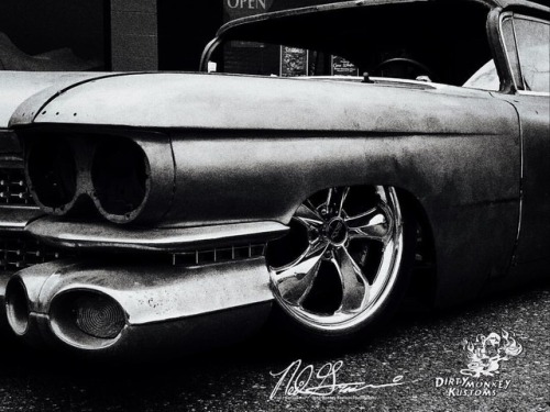 Long, low and mean Caddy by Oceanside Kustoms. #carguy...