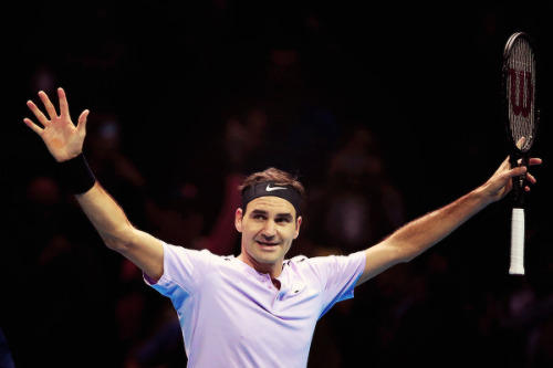 Roger Federer defeats Jack Sock 6-4 7-6(4) in his first group stage match at the ATP Finals. He reco