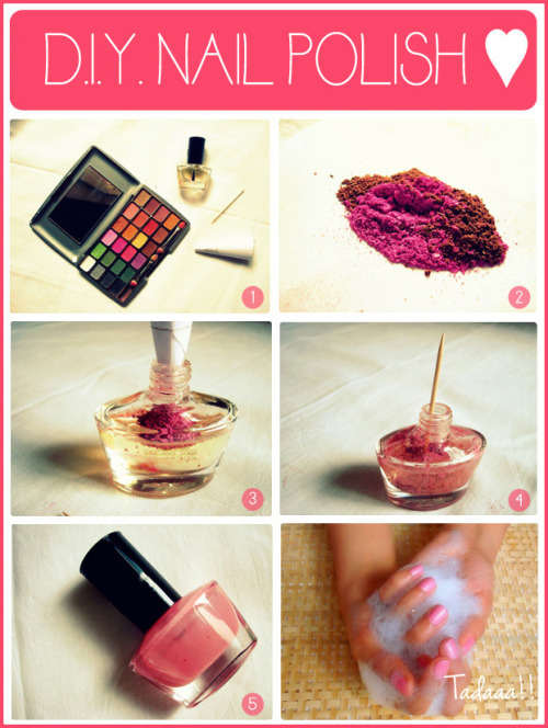 omgthatdressxx: Bored of your nail colors? Create your own, DIY !