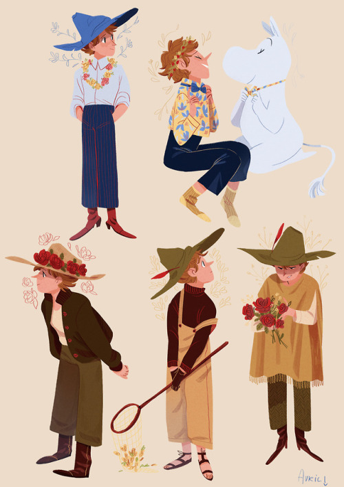 avril-circus:It’s summer. But i draw autumn outfits…