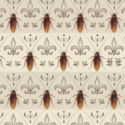 devilduck:  Cockroach wrapping paper is just one style in our Creepy Wrapping Paper Book. Make your holidays just a little bit creepier. 