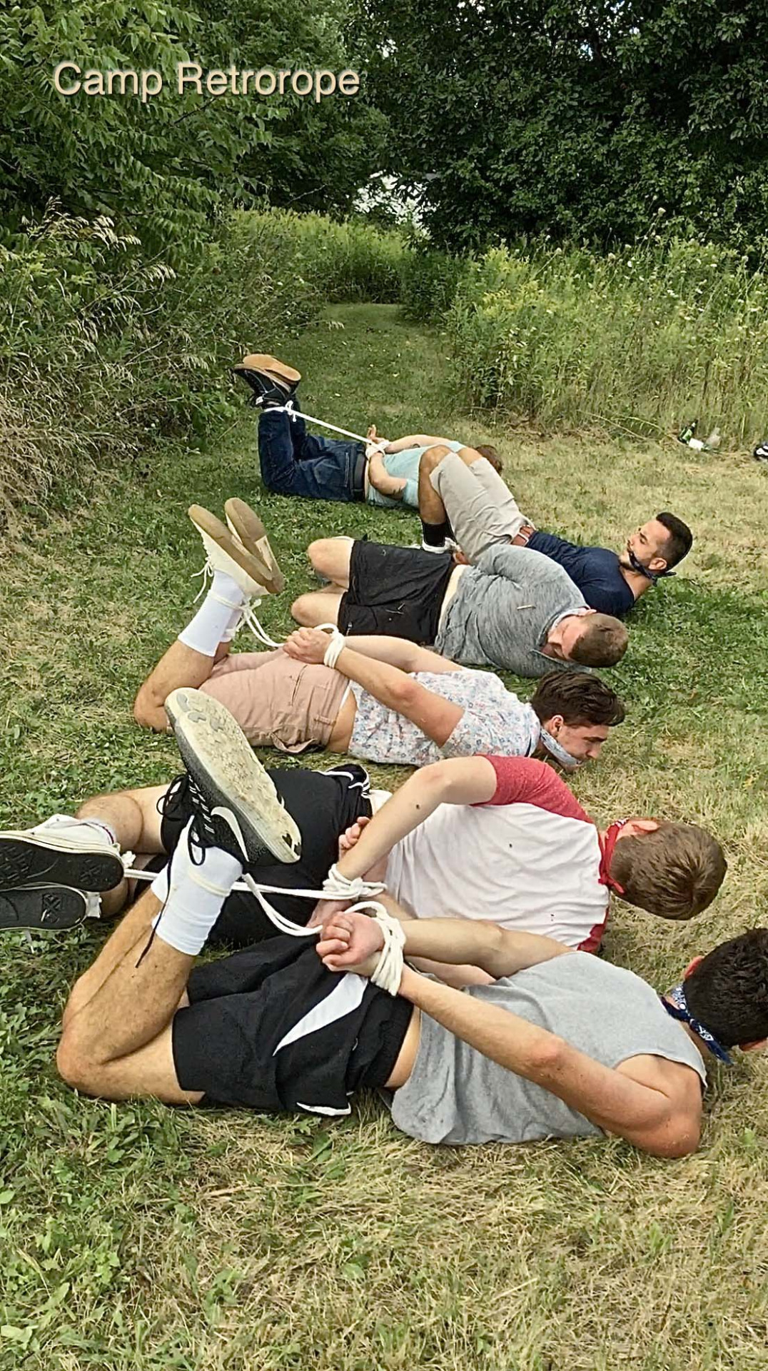 Guys in Bondage and Male Feet