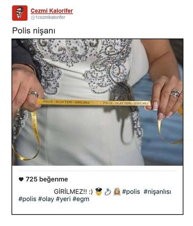 Polis nişanı
Olay yeri - girilmez