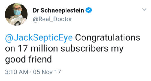 septicstacheedits: Tweets From The Egos || Part 14 The egos congratulating Sean for 17 million subsc
