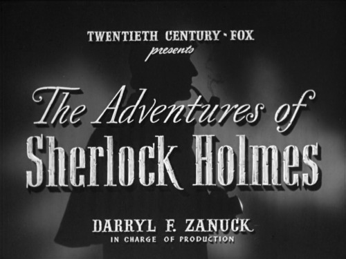 laughingacademy:devoursjohnlock:Sherlock Holmes Black &amp; White Film Title Cards | 1916 &ndash