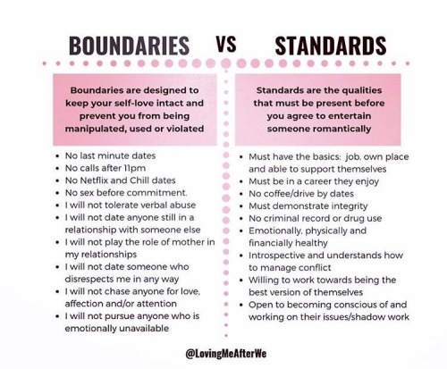 Found This On Pinterest. This Gives A Clear Distinction Between Boundaries And Standards. I’m Sure