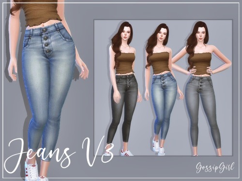 Jeans V3 *★*――――*★**★*――――*★**★*――――*★**★*――――*★*- teen to elder - custom thumbnail - base game co