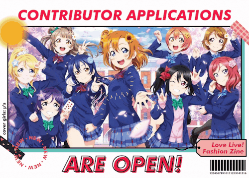 Are you ready?MUSIC START!Applications for Love Live! Fashion Zine begin today for Artists, Merch Ar