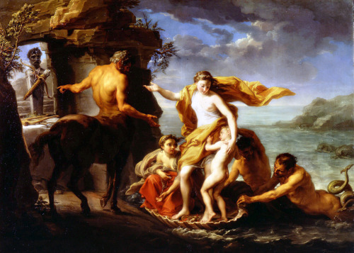 Pompeo Batoni, Teti affida Achille al centauro Chirone.