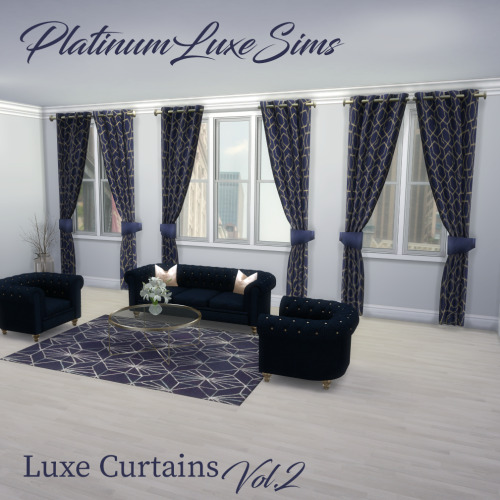 Luxe Curtains Vol.2 • 6 Swatches• Gold/silver pole options• All Wall HeightsDOWNLOADPatreon early ac