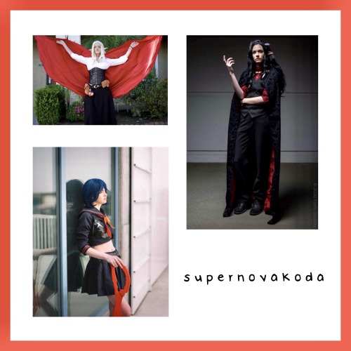 Meet the cosplayers! @supernovakoda/ Dakota Gravink@aeipatheaSarahndipityCosplays/ Sarah