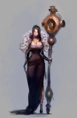 Quick mage concept from an older sketch 