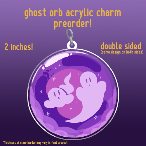 FRIENDS! Have you been fawning over my Ghost Orb design? Now you can have your ghostly friends IN RE