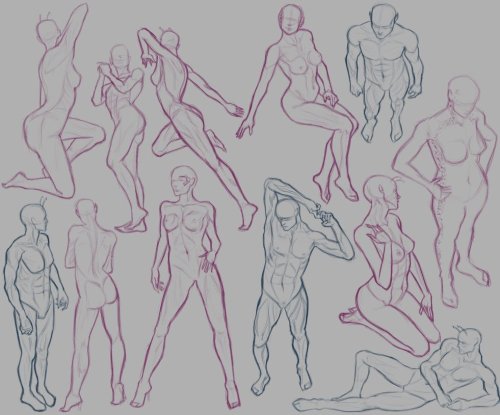 alice8888:  helpyoudraw:  50 male poses by MoonlitTiger porn pictures