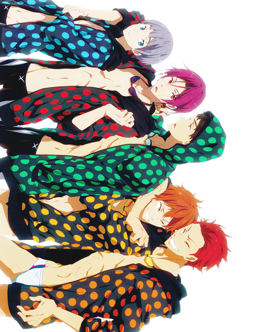 semezukas:  Transparent Samezuka boys in jackets for your blog! 