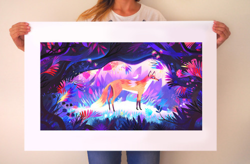 New stuff on my Etsy Shop: Fox in the Wood Poster! —> www.etsy.com/fr/shop/JulietteOberndor