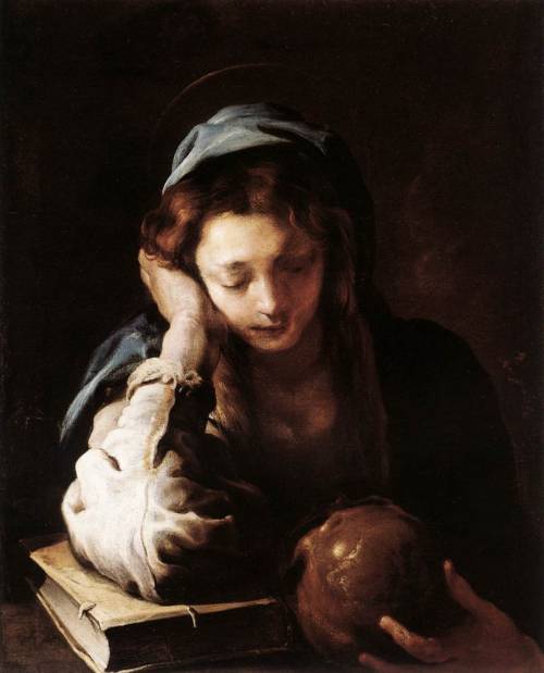 The Penitent Magdalen (c.1613-1622). Domenico Fetti (Italian, c.1588-1623). Oil on canvas. Hampton C