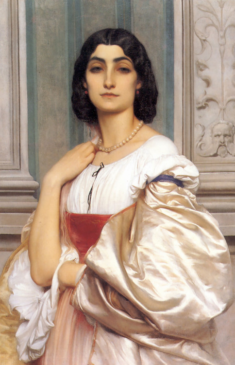 artsurroundings: “A Roman Lady”, 1858 Frederic Leighton