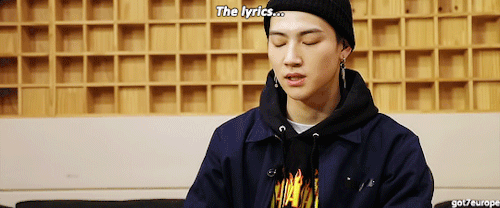 got7europe:“When I’m feeling down, I listen to sad songs.”
