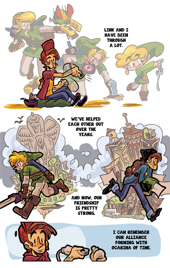 colemanengle:  here is an old comic i did when skyward sword came out! just realized
