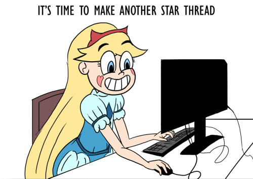 “svtfoe” is getting a lot of discussion, forum threads, and fan art for a new IP that has no promotional materials besides one or two articles, a camrip of its opening sequence, whatever art the director didn’t take down from her tumblr,