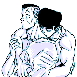 dinnikeato:You guys haven’t had a josuyasu doodle in a while have ya? Here you go! 