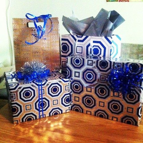 Just finished wrapping @og_crose92 birthday presents! Can&rsquo;t wait to see his face tomorrow! #Ha