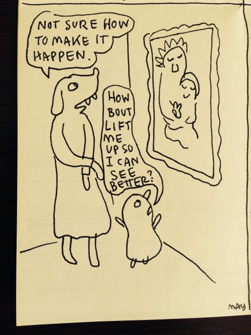 cookiecreation: kateordie: thenearsightedmonkey: By Lynda Barry  May 2016 Every time I see this