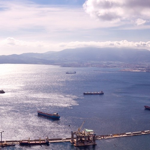 The Straits of Gibraltar #Gibraltar #uk #endoftheworld #straitsofgibraltar #straitofgibraltar #comme