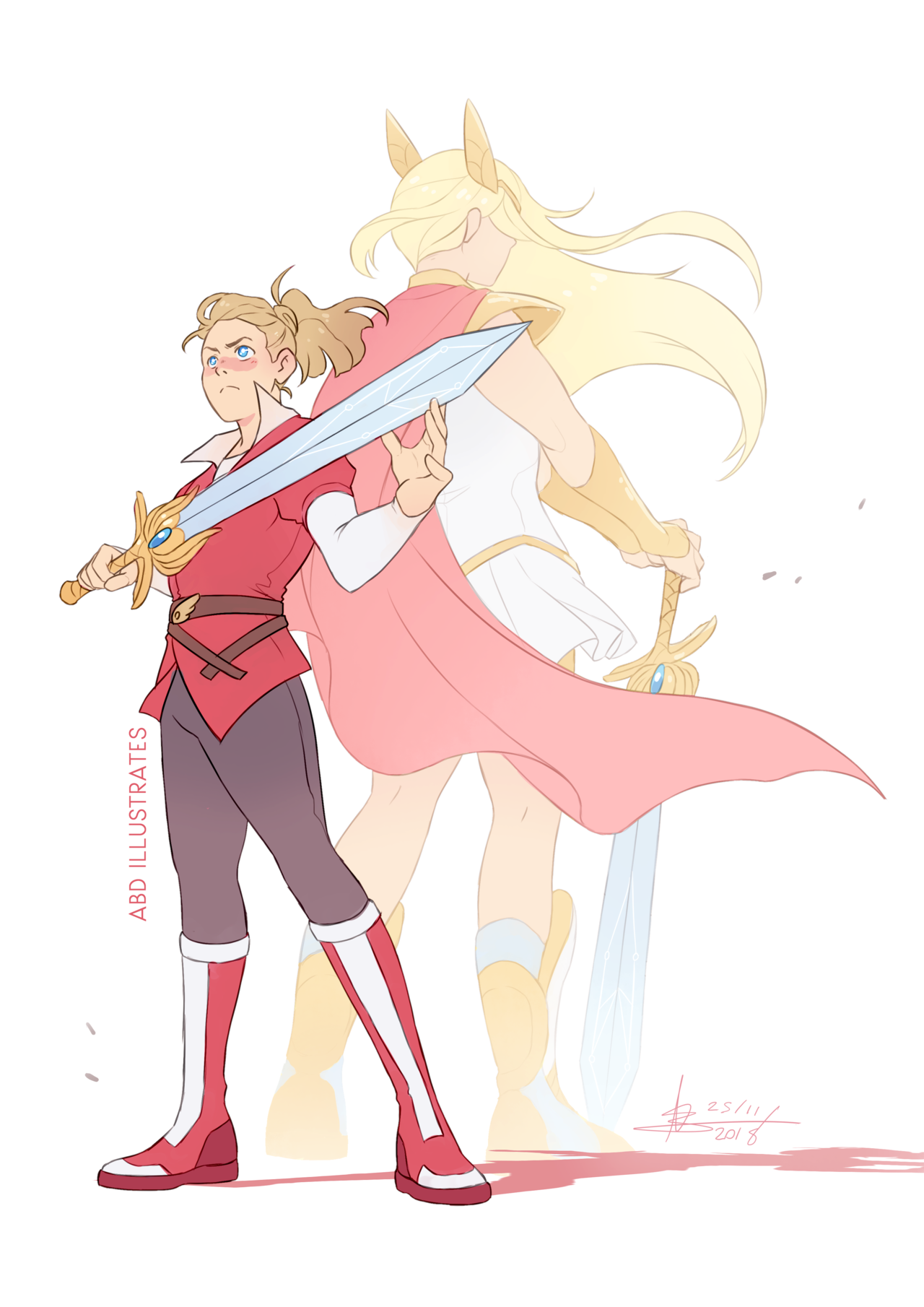 abd-illustrates:  For the Honor of Greyskull!    I binge-watched the new She-Ra series