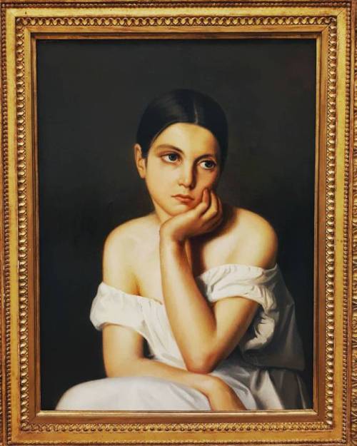 kukashkin:Theodore Chasseriau. Young Woman (Melancholia). c.1835 (at Kunsthalle Bremen)