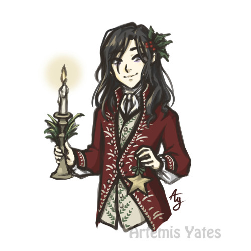 ✧･ﾟ: * A little sketch of  Victor Frankenstein for the Holidays *:･ﾟ✧ Wishing you all a Happy H