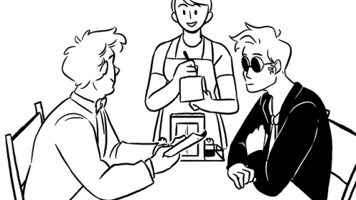 eliotlime:Stills from my Good Omens animatic!