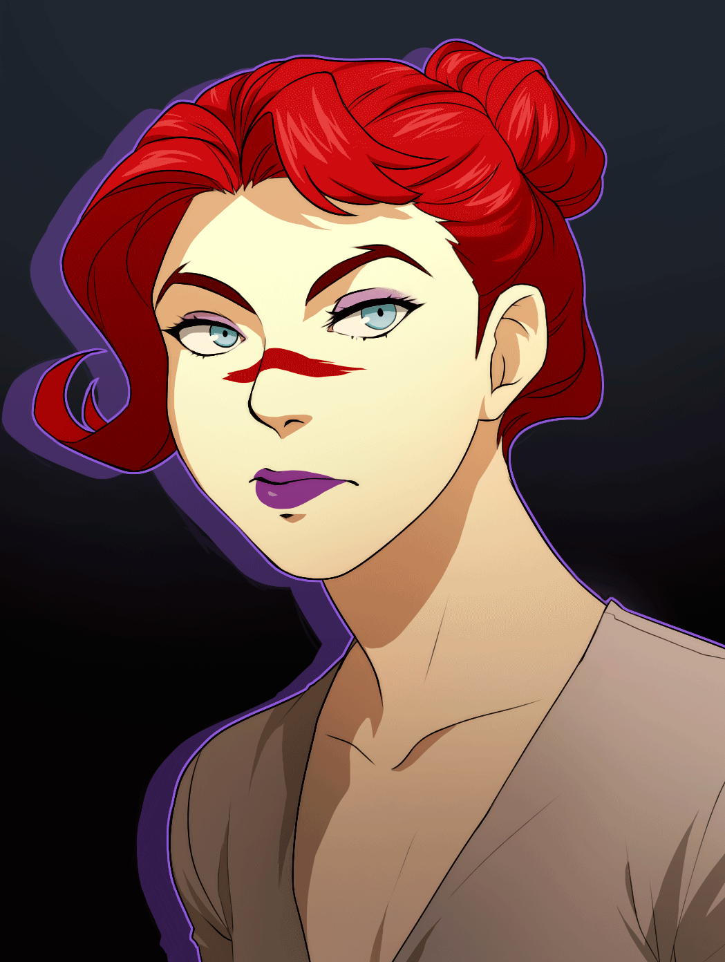 cccrystalclear:Wanted to try out Persona 5′s art style and animation 