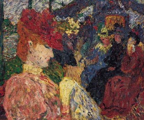 On the Boat Bus , Rouen -   Louis Valtat, 1895French,1869-1952Oil on canvas, 54 cm (21.26 in.) x  6
