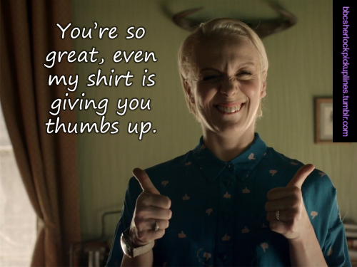 XXX bbcsherlockpickuplines:“You’re so great, photo