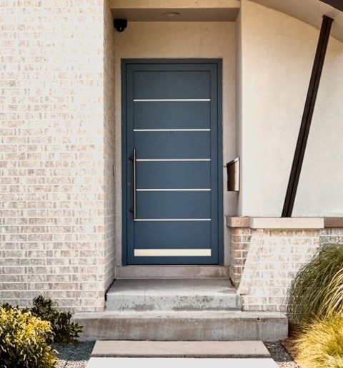 Transitional Porch - Front YardAn Example Of A Small Transitional Concrete Paver Front Porch Design With
