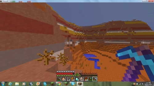 I FINALLY found a mesa/clay biome place. I’m calling it the Red Waste like from Game of Thrones.