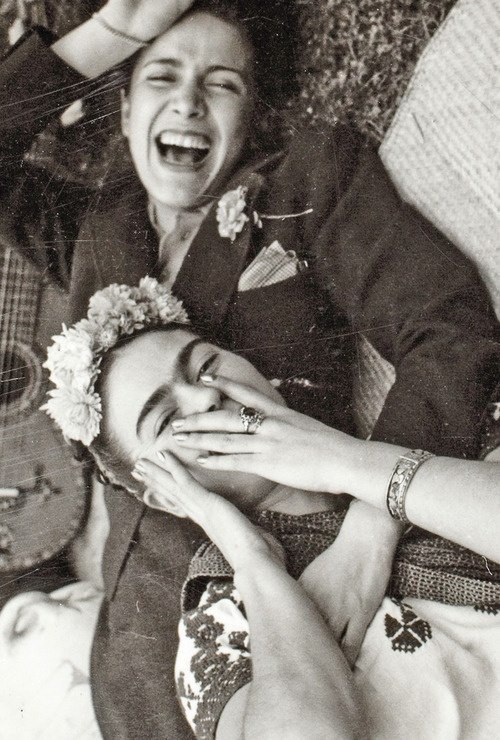 death-by-dior:  gutgroan:  atroz-atroz:  belle-jolie: “Nothing is worth more than laughter. It is strength to laugh and to abandon oneself, to be light. Tragedy is the most ridiculous thing.”    man i just wanna go on record and say that it super