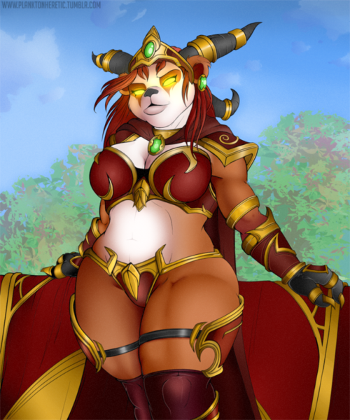 planktonheretic: Alexstrasza the Life-Binder - Pandaren Form!Been a long time since I did my first t