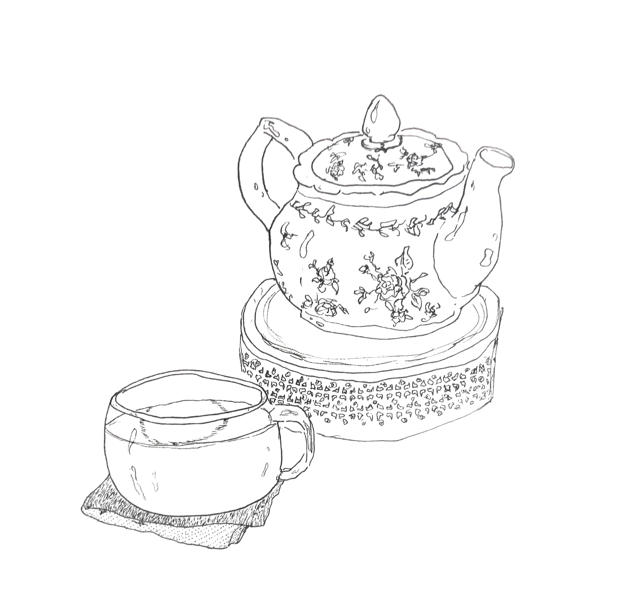 Teapot still life